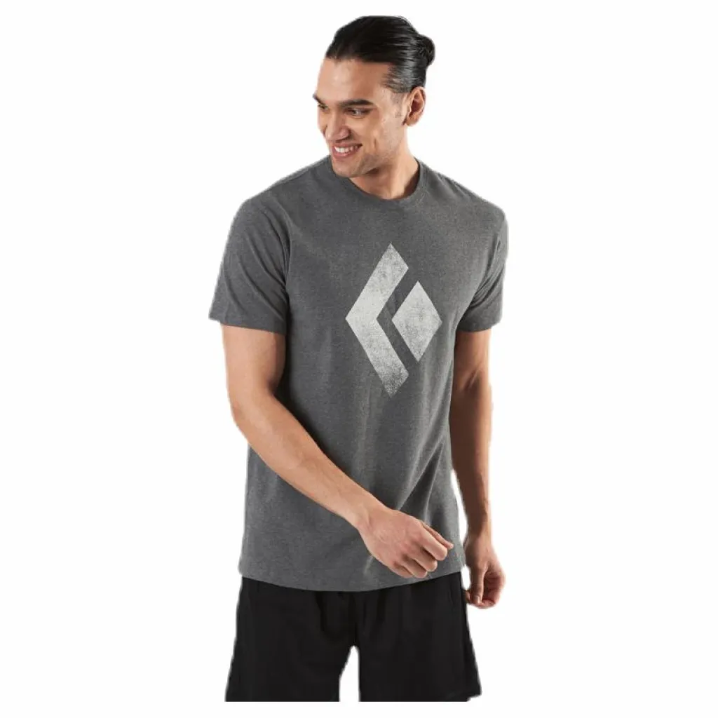 Black Diamond SS Chalked Up Tee Grey Grå New