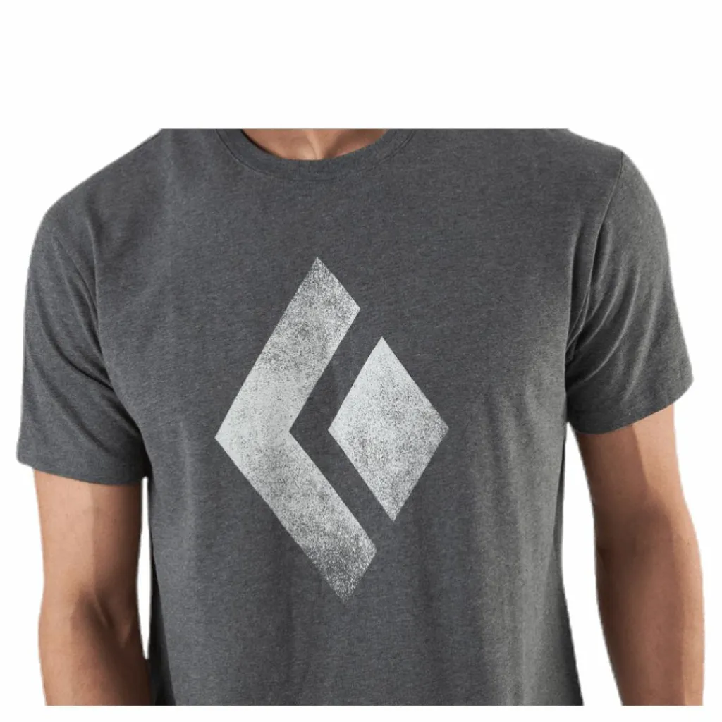 Black Diamond SS Chalked Up Tee Grey Grå New