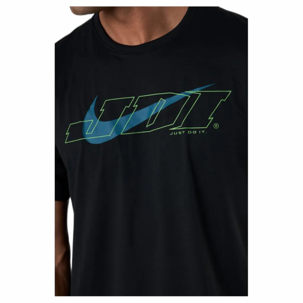 Nike SS Top Green/Black Svart Clearance