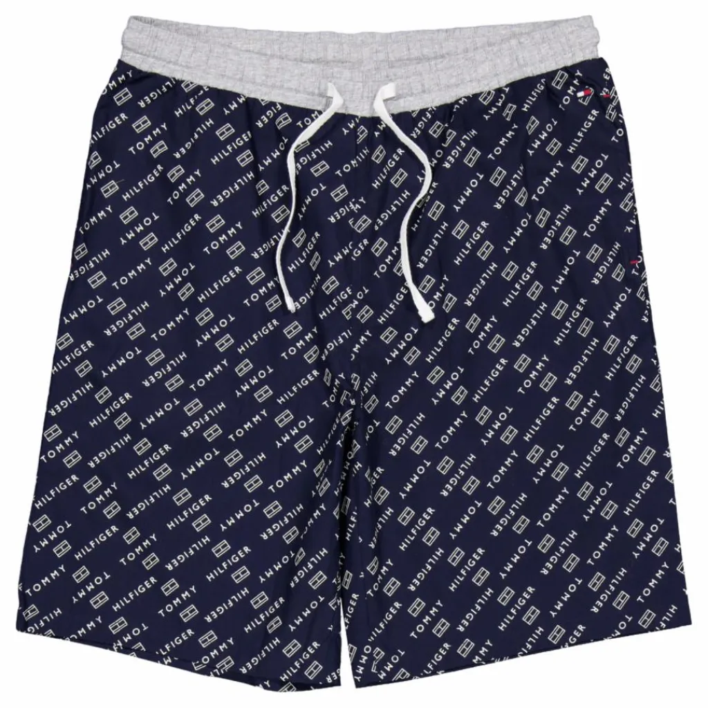 Ss Woven Pj Set Drawstring Diagonal Logo*Tommy Hilfiger Hot
