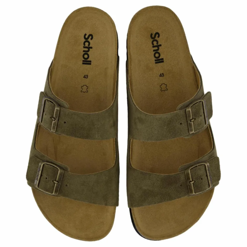 Scholl Iconic St Julien Suede Khaki Brun New