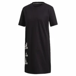 adidas Stack T Dress White/Black Svart Outlet
