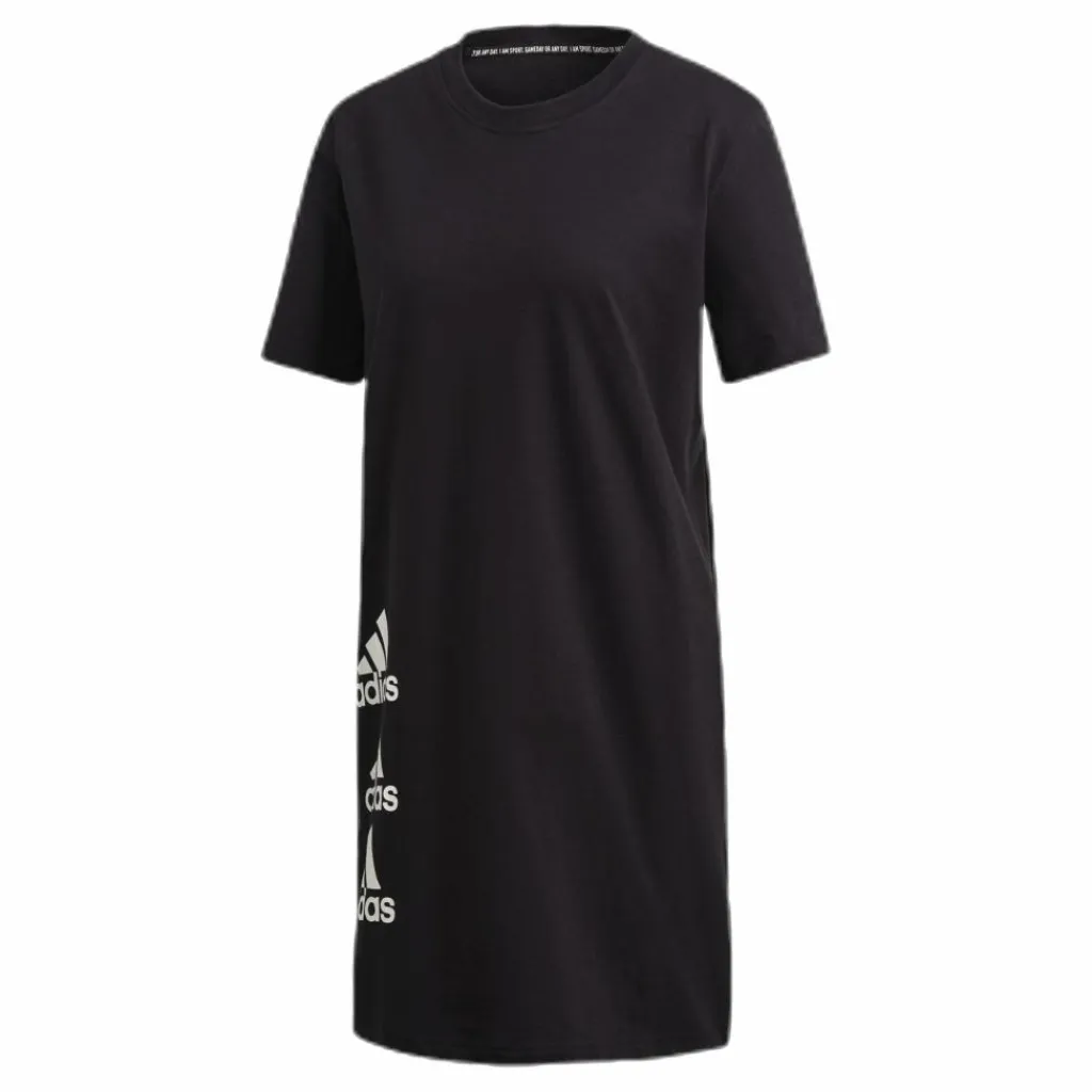 adidas Stack T Dress White/Black Svart Outlet