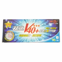Double Fish 40+3-stars Table Tennis Ball ( Flerfärgad Discount