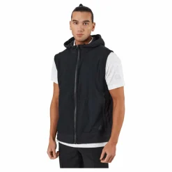 adidas Statement Full-Zip Hooded Vest Black Svart New
