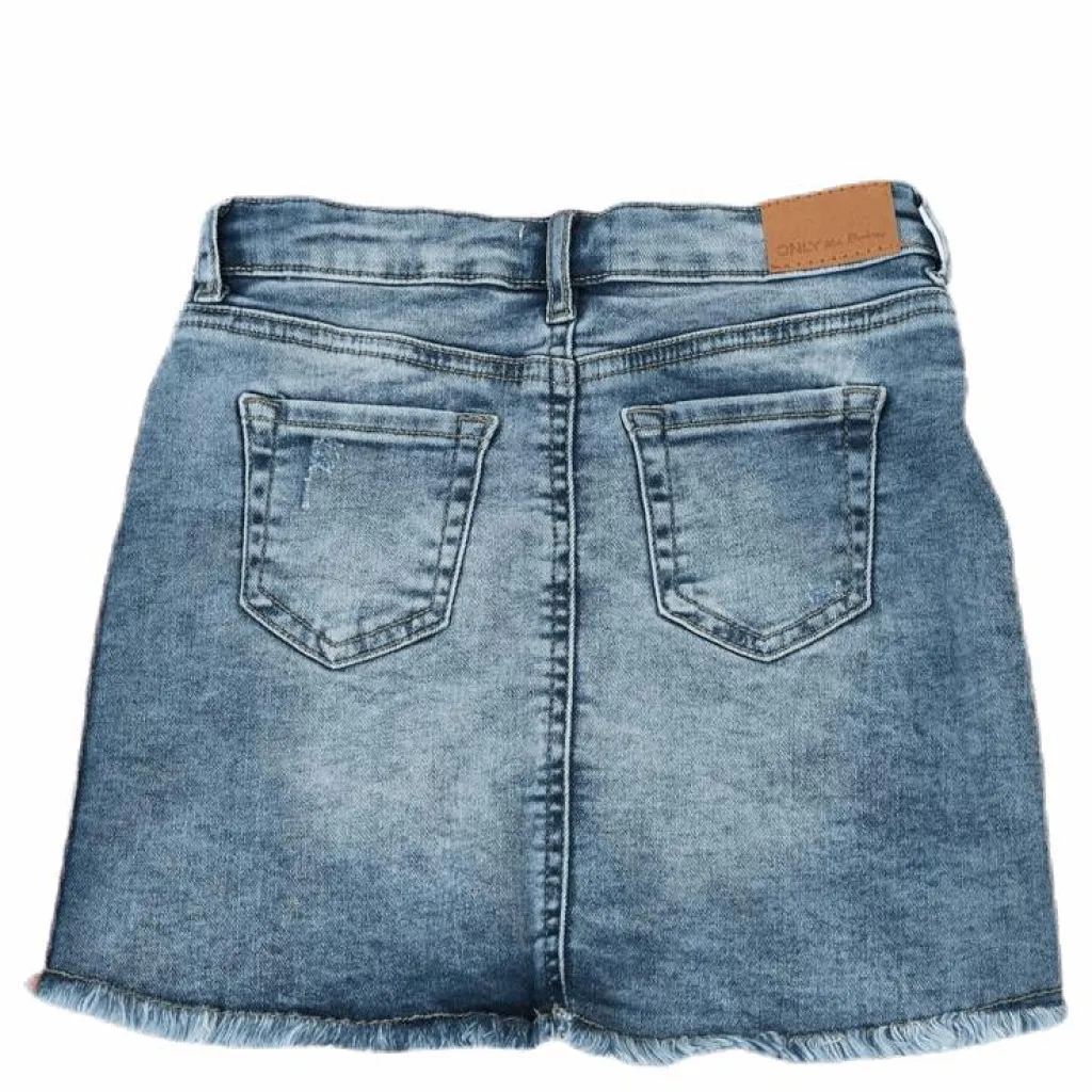 Kids Only Stephania Panel Dnm Skirt Blue Blå Outlet
