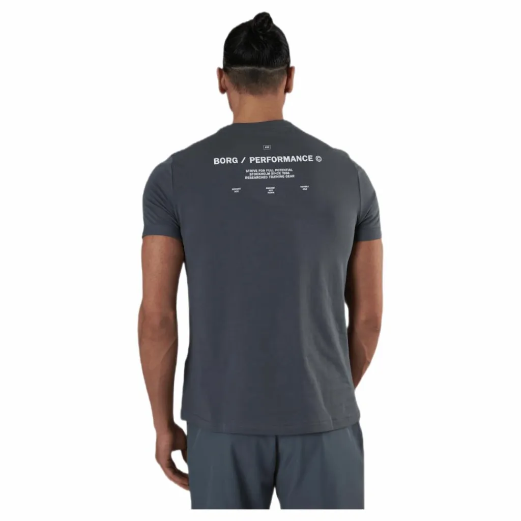 Björn Borg Sthlm Training Tee Grey Grå New