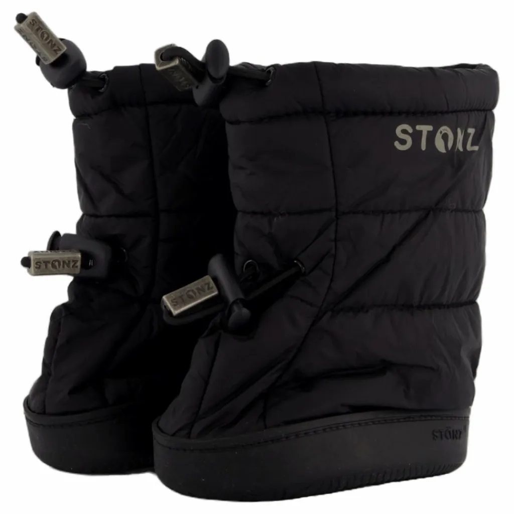 Stonz Toddler Puffer Booties Black Svart