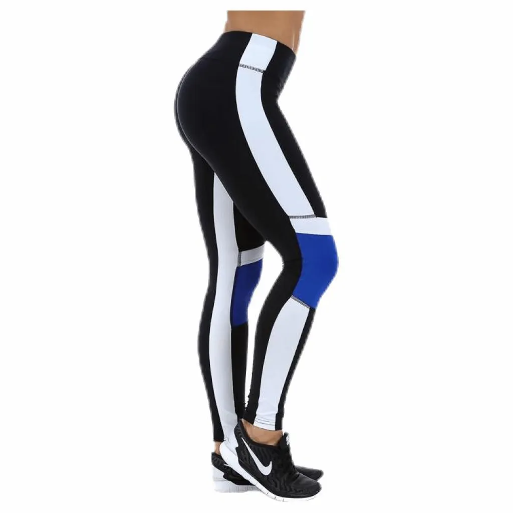 BLACC Storm Tights Blue/White/Black Blå, Vit och Svart