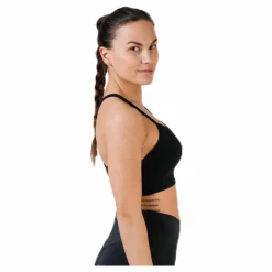 Nike Strappy Bra White/Black Svart Discount