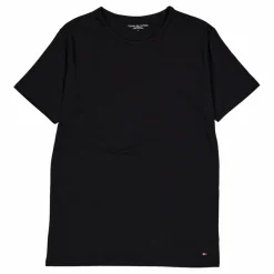 Tommy Hilfiger Stretch Cn Tee Ss 3pack Black/black/black Svart Best