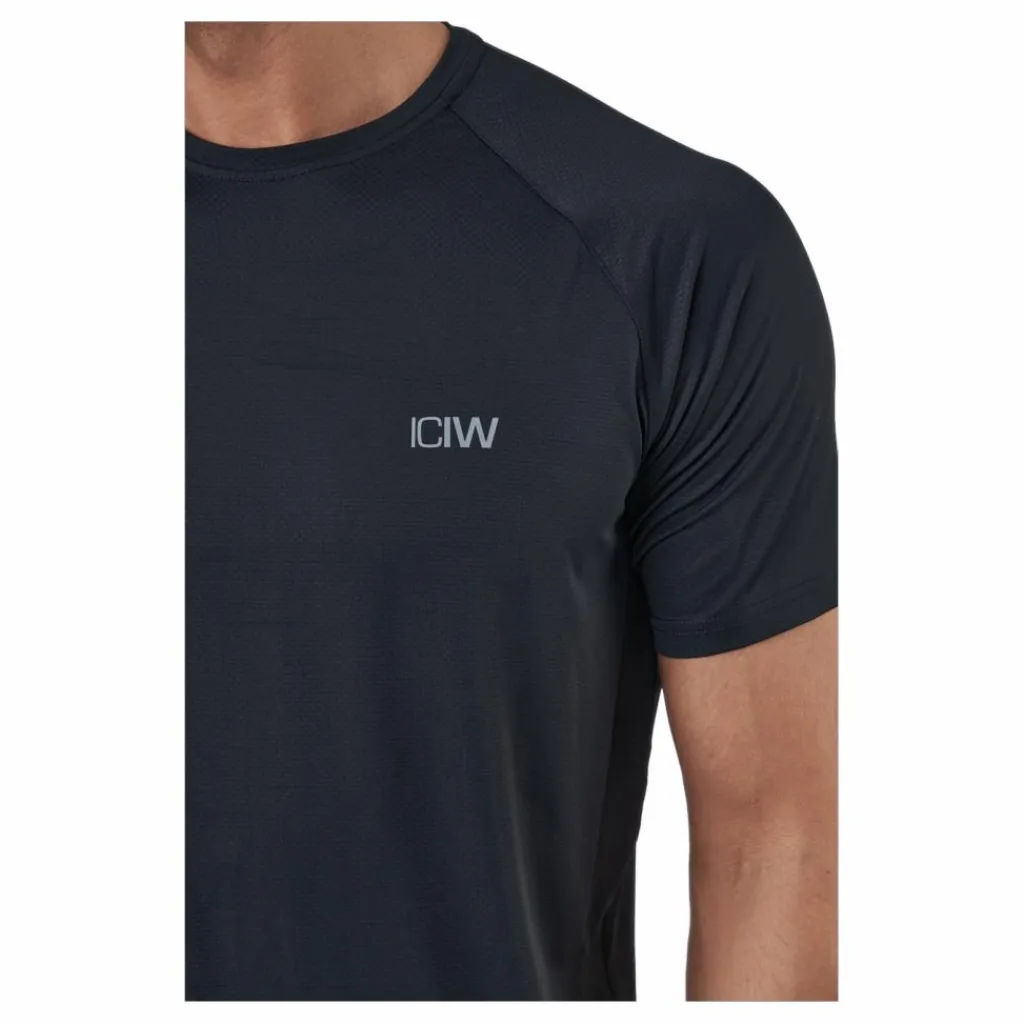 ICANIWILL Stride T-shirt Men Black Svart New