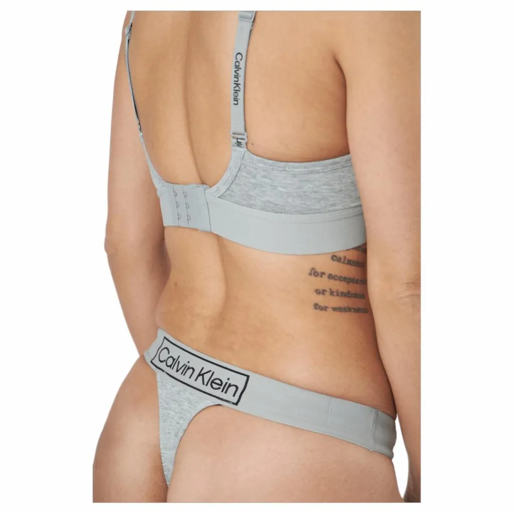 String Thong Grey Heather*Calvin Klein Clearance