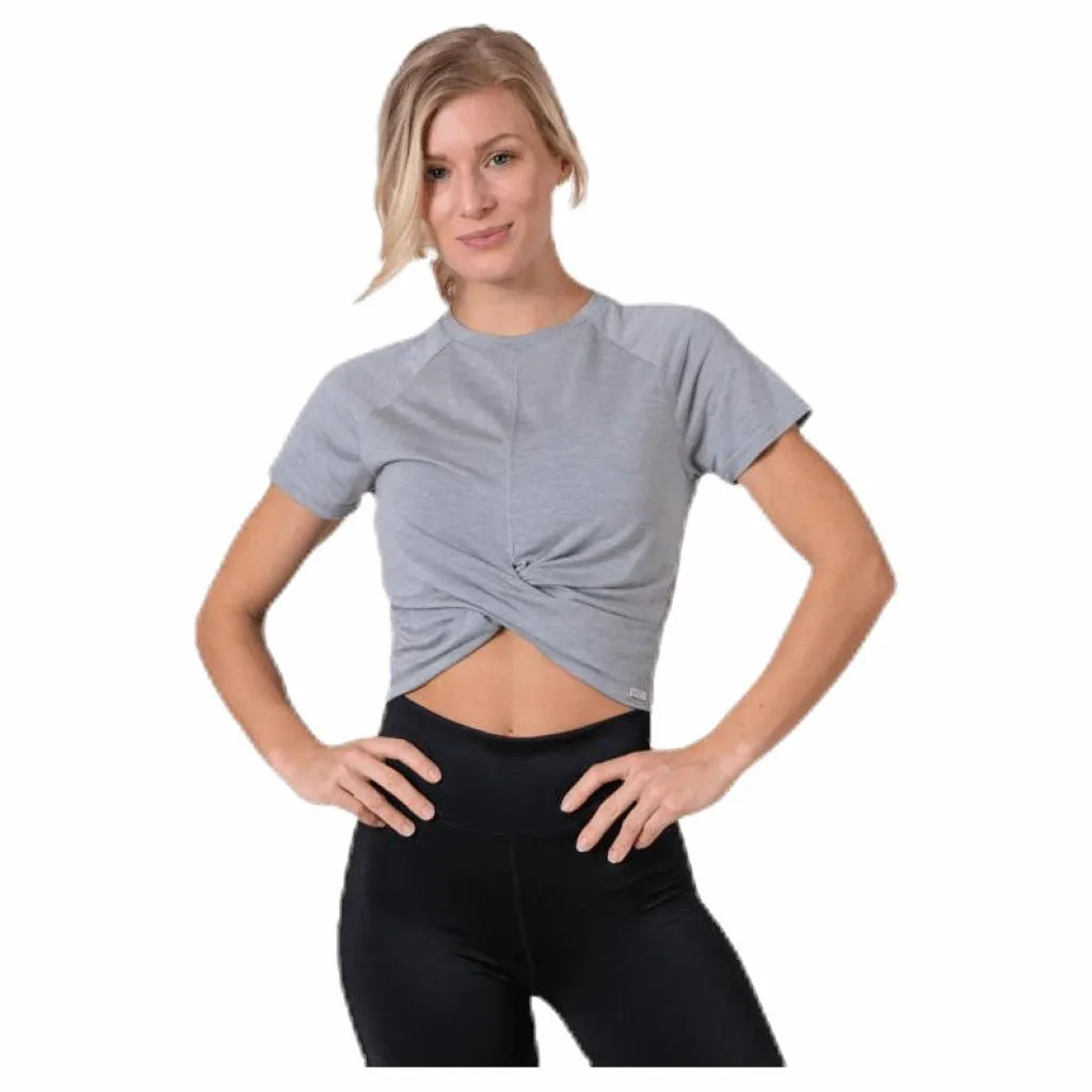 Superdry Studio Cross Tee Grey Grå Clearance