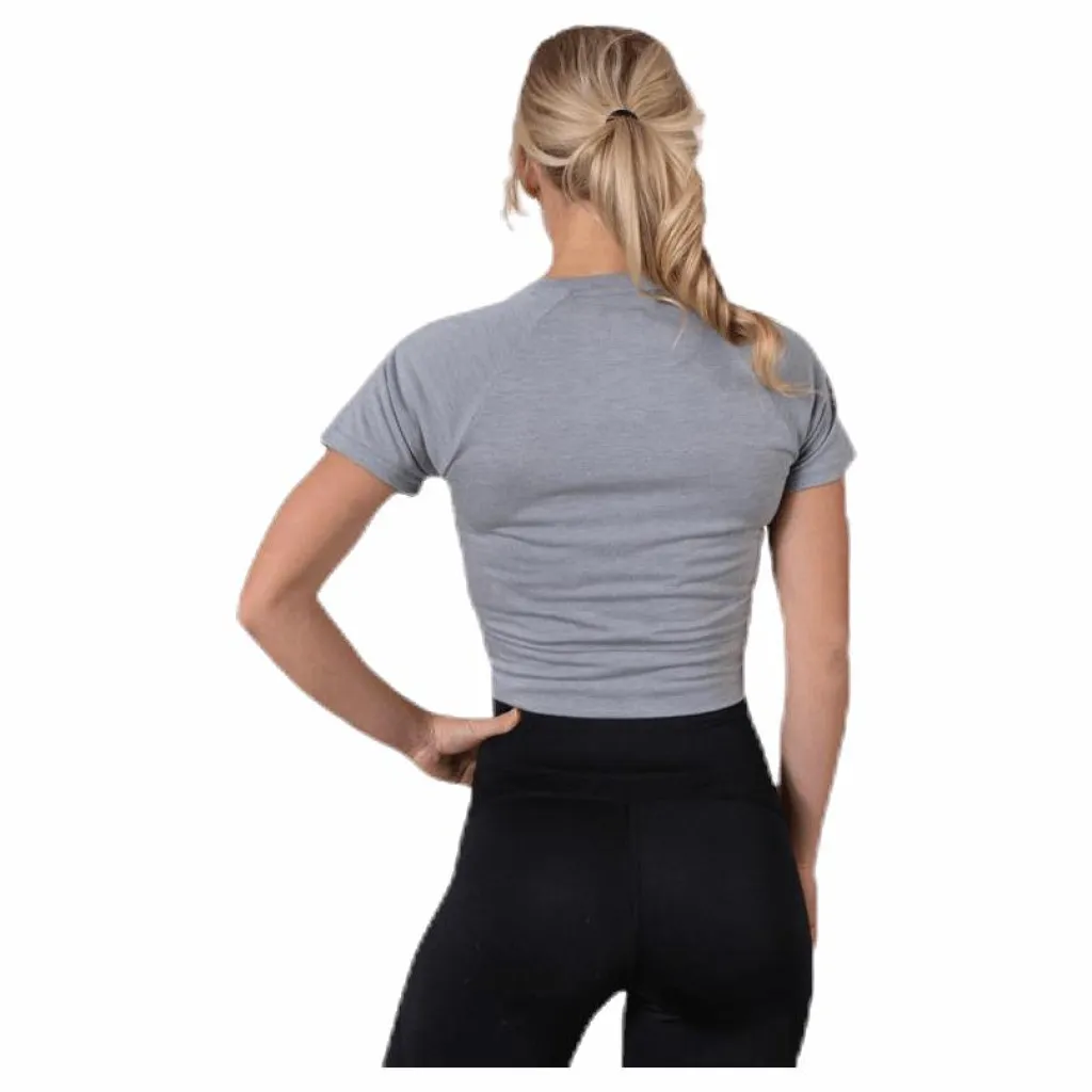 Superdry Studio Cross Tee Grey Grå Clearance