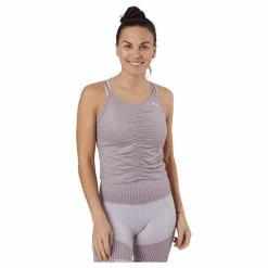 Puma Studio Foundation Ruched Tank Quail Heather Lila Best