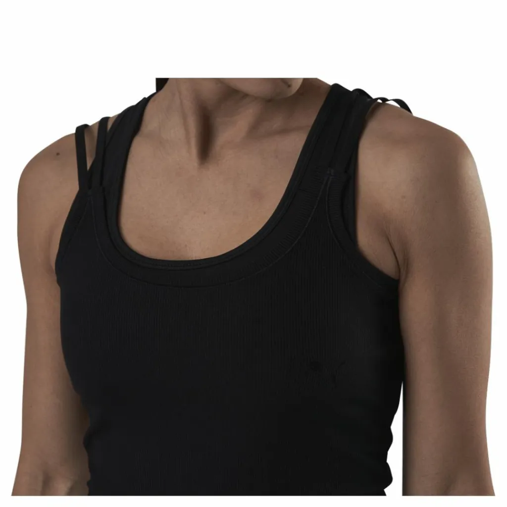 Studio Rib Tank Black*Puma