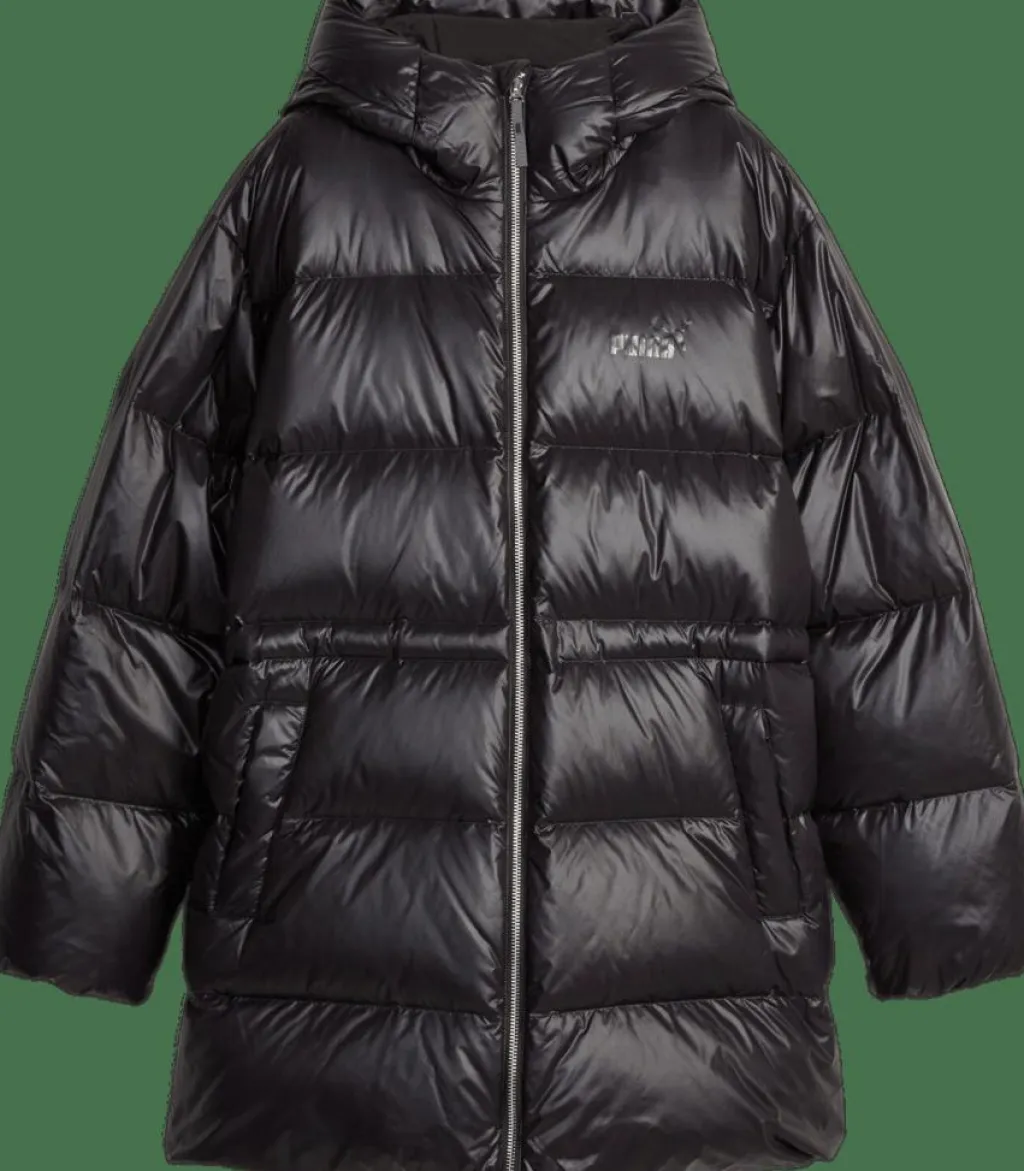 Puma Style Hooded Down Jacket Black Svart Best