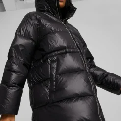 Puma Style Hooded Down Jacket Black Svart Best