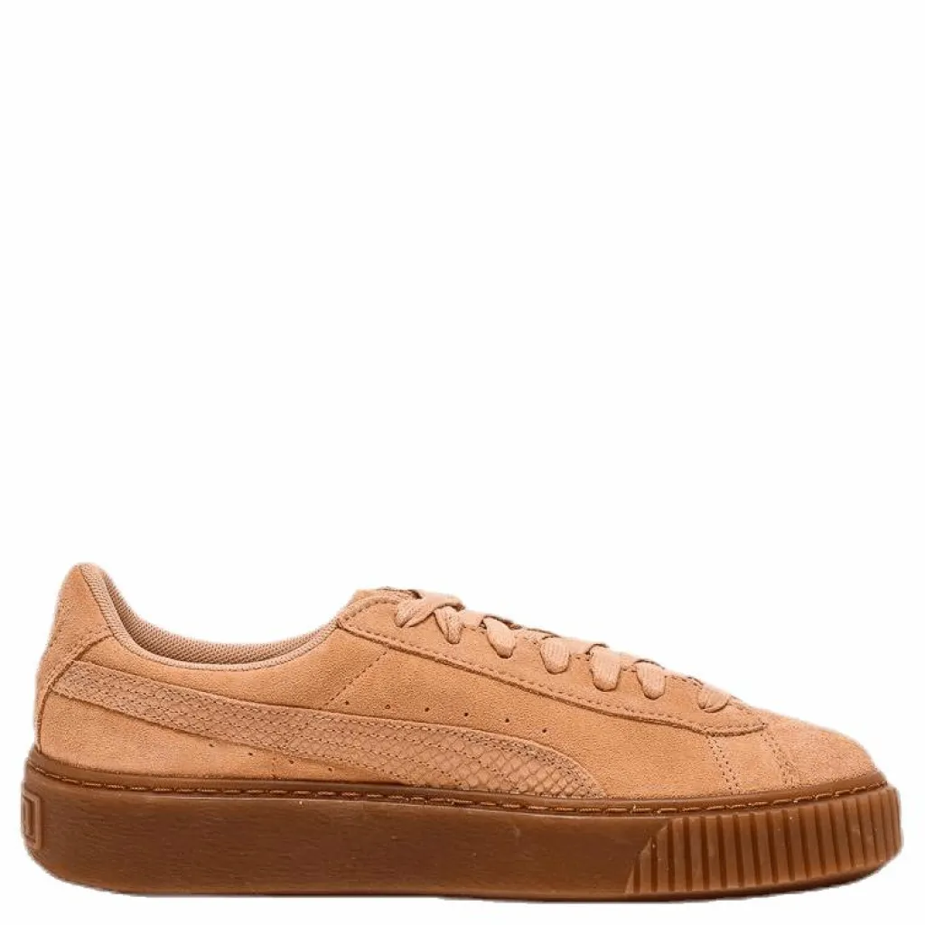 Puma Suede Platform Animal Pink Brun Online