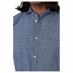 Jack & Jones Summer Blackpool Shirt S/S Blue Blå Discount