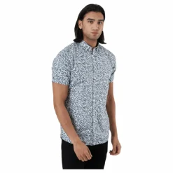 Jack & Jones Summer Print Shirt S/s Beige Grå Hot
