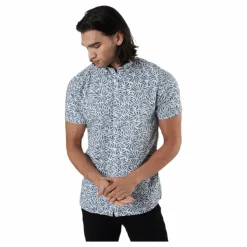 Jack & Jones Summer Print Shirt S/s Beige Grå Hot