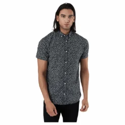 Jack & Jones Summer Print Shirt S/s Svart Grå Sale