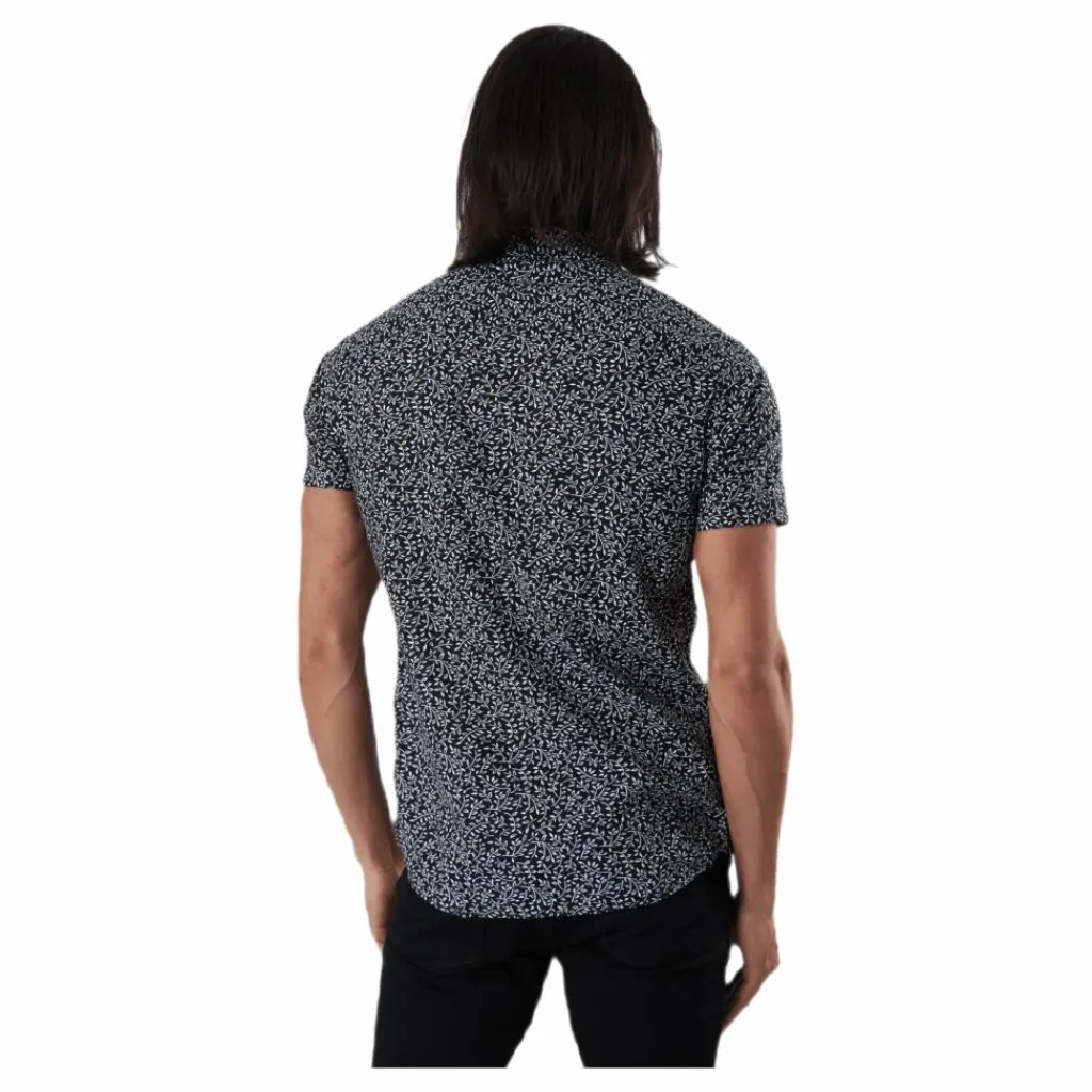 Jack & Jones Summer Print Shirt S/s Svart Grå Sale
