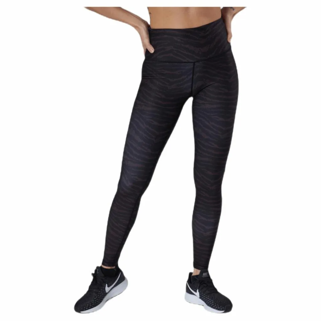 Endurance Summer W Print Waist Tights Flerfärgad Grå Discount