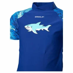 Speedo Sun Protection Top And Short Blue Blå Sale