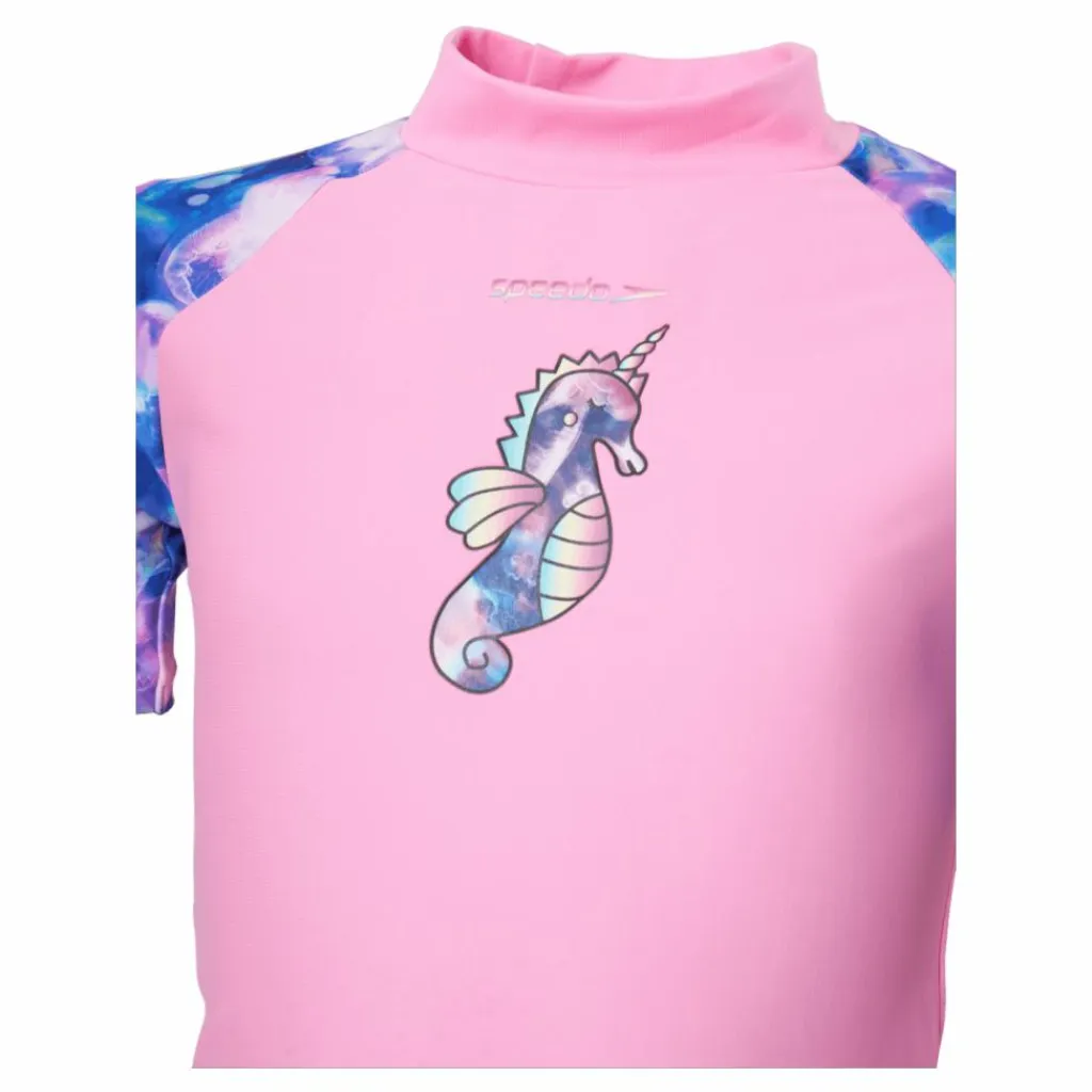Speedo Sun Protection Top And Short Pink Rosa Discount