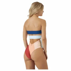 Rip Curl Sunsetters Block Swimsuit Pink Rosa Clearance