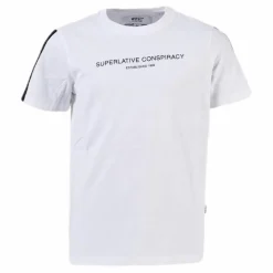 WeSC Superlative Conspiracy Logo Tee Youth White Vit Outlet