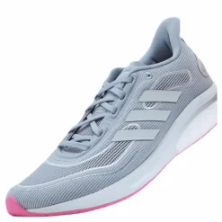 adidas Supernova Shoes Halo Silver / Cloud White / Screaming Pink New