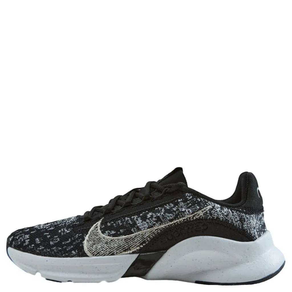Nike SuperRep Go 3 Flyknit Next Nature Women's Training Shoes BLACK/METALLIC SILVER-WHITE Flerfärgad Outlet