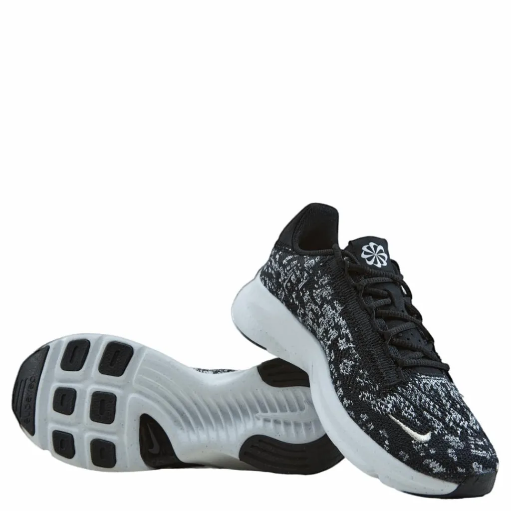 Nike SuperRep Go 3 Flyknit Next Nature Women's Training Shoes BLACK/METALLIC SILVER-WHITE Flerfärgad Outlet