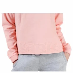 Sweat Hood, Logo Biba Pink*Kappa Hot