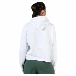 Kappa Sweat Hood, Logo Biba White Vit Outlet