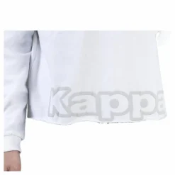 Kappa Sweat Hood, Logo Biba White Vit Outlet