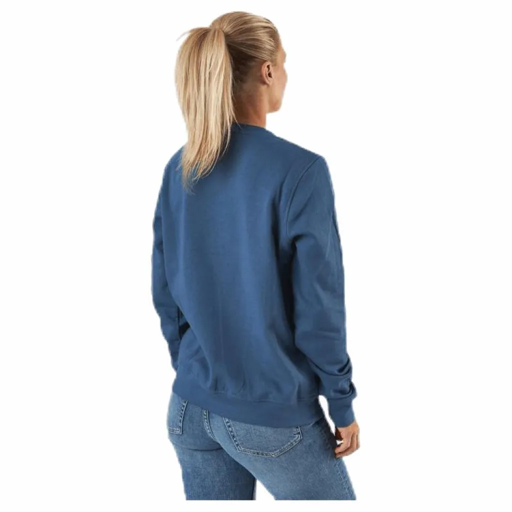 Kappa Sweat RN, Logo Airivit Blue/Black Blå Discount
