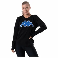 Kappa Sweat RN, Logo Airivit Blue/Black Svart Hot