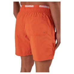 Puma Swim Men Utility Mid Shorts 1p Chili Powder Orange Clearance