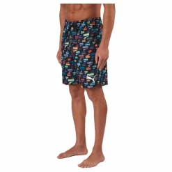 Puma Swim Unisex Loose Fit Shorts 1 Black Combo Flerfärgad Best