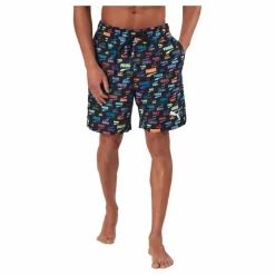 Puma Swim Unisex Loose Fit Shorts 1 Black Combo Flerfärgad Best
