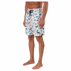 Puma Swim Unisex Loose Fit Shorts 1 White Combo Flerfärgad Discount