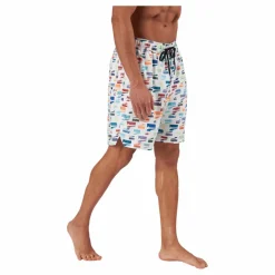 Puma Swim Unisex Loose Fit Shorts 1 White Combo Flerfärgad Discount