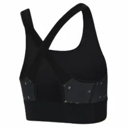 Nike Swoosh Air Bra Print Black/Yellow Svart Best