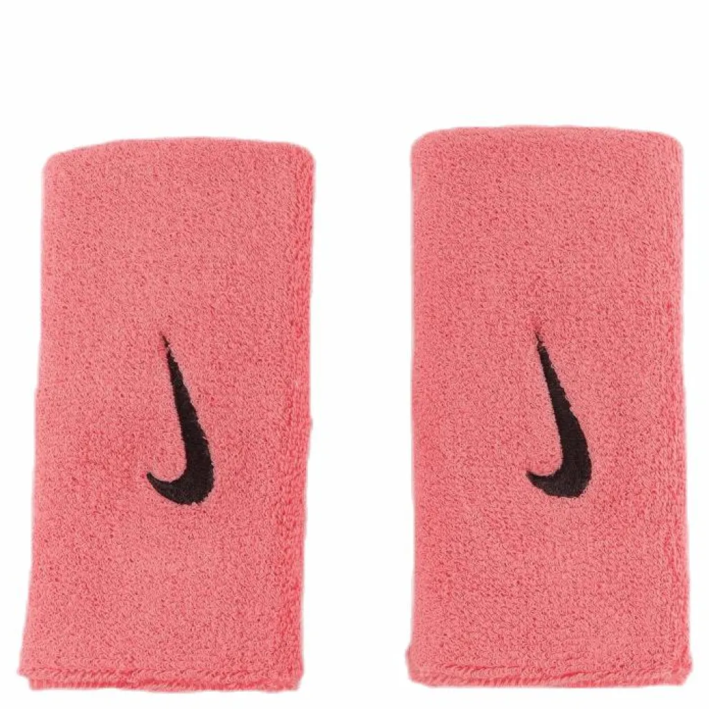 Nike EQ Swoosh Doublewide Wristbands Pink/Grey Rosa Discount
