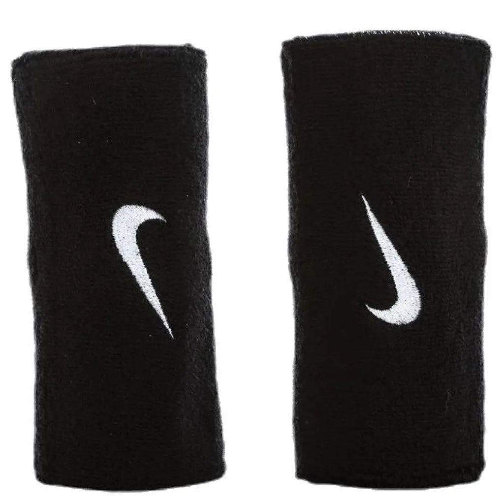 Nike EQ Swoosh Doublewide Wristbands White/Black Sale